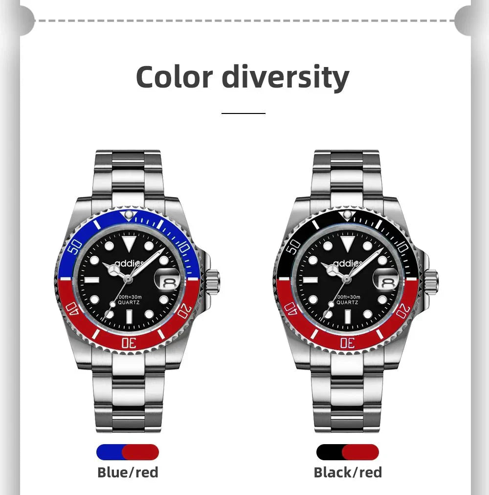 TitanX Elite Men's Quartz Sport Watch – Luxury 30M Waterproof Stainless Steel Dive Timepiece | Relógio Masculinos-1 mysite