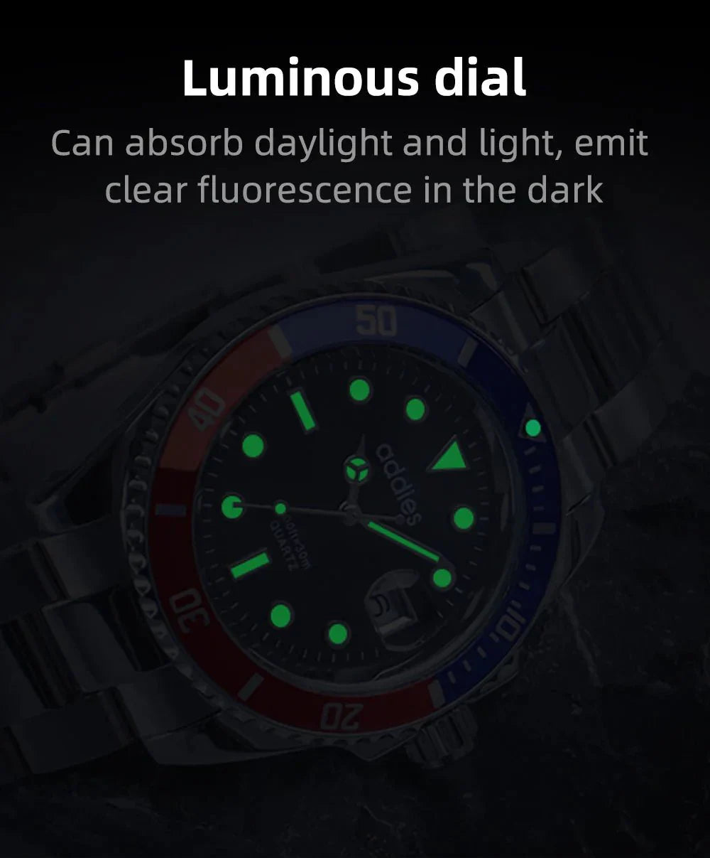 TitanX Elite Men's Quartz Sport Watch – Luxury 30M Waterproof Stainless Steel Dive Timepiece | Relógio Masculinos-1 mysite