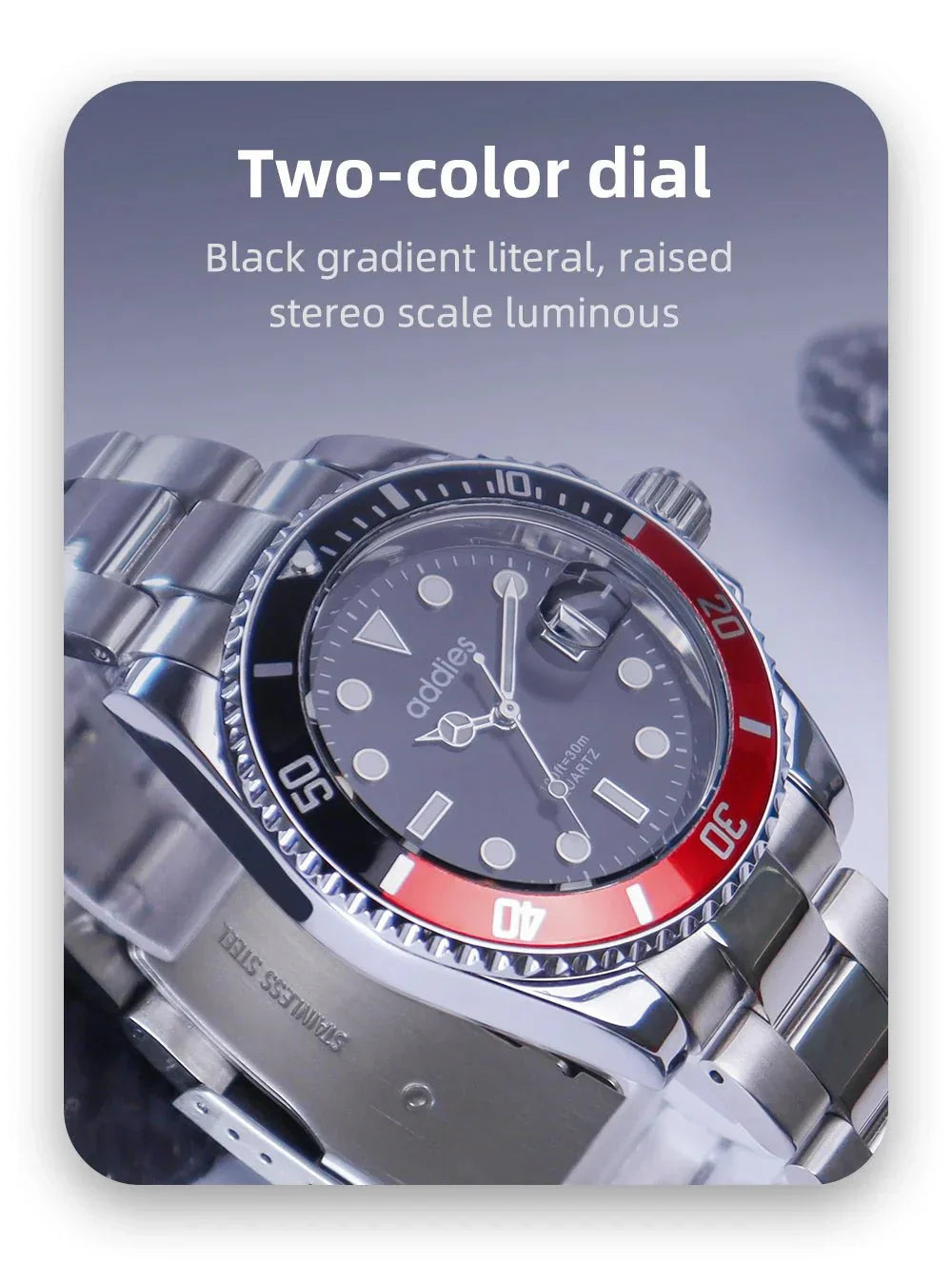 TitanX Elite Men's Quartz Sport Watch – Luxury 30M Waterproof Stainless Steel Dive Timepiece | Relógio Masculinos-1 mysite