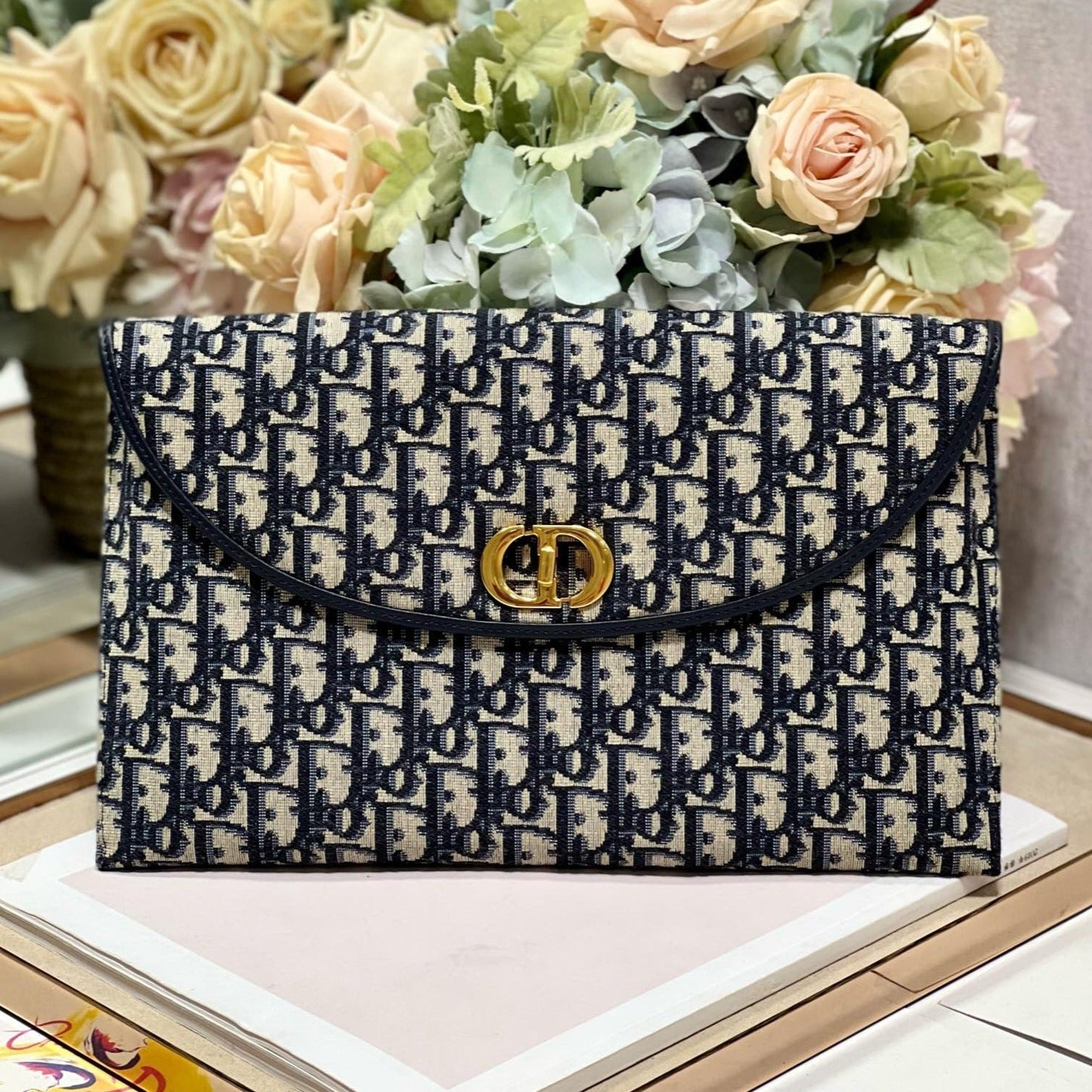 30 MONTAIGNE 30CM BLUE OBLIQUE EMBROIDERY mysite