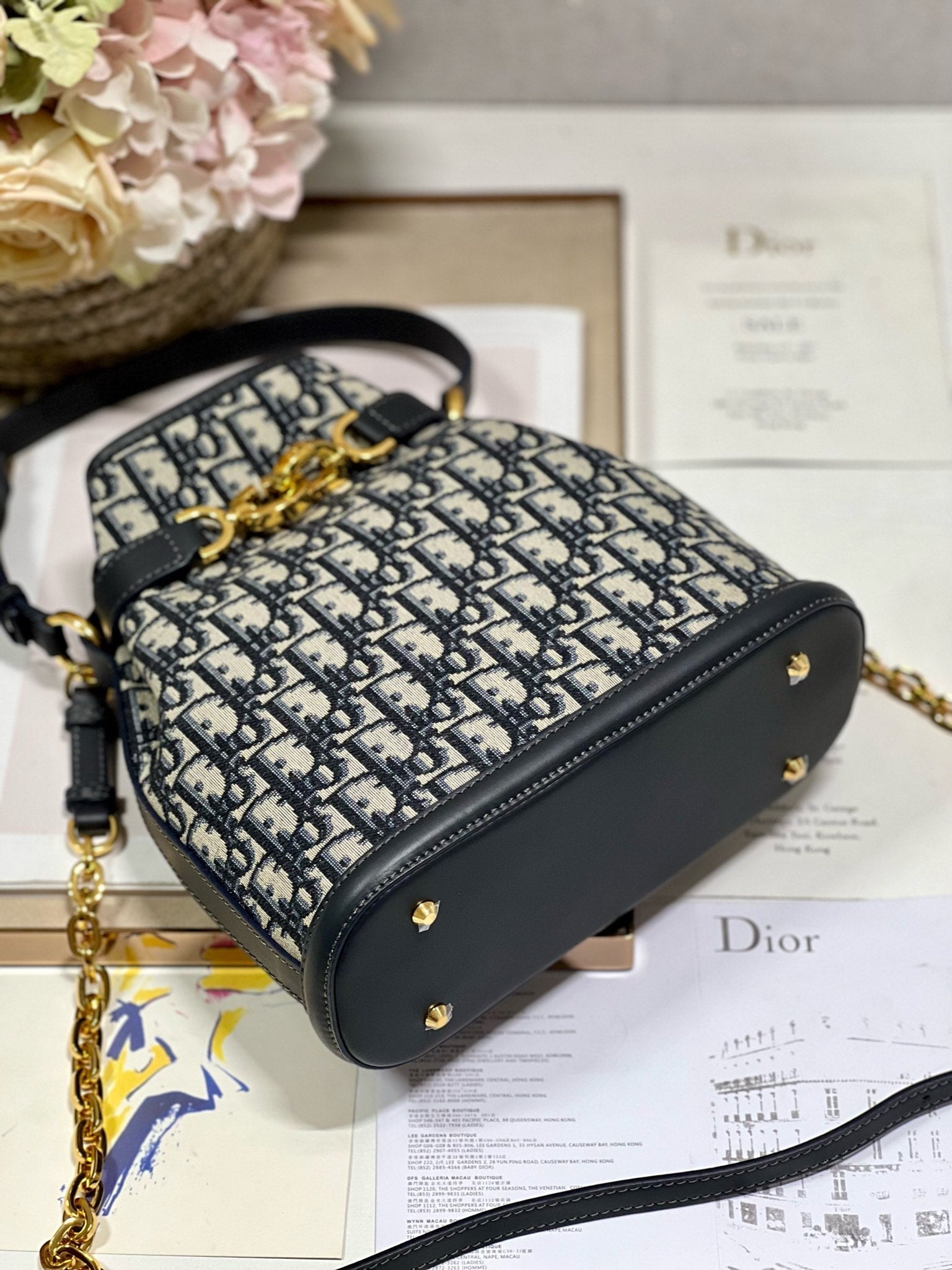 CEST CD 24CM BLUE OBLIQUE EMBROIDERY mysite