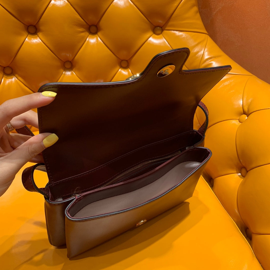 GG Arli Bag 25cm Burgundy Calfskin Gold Hardware mysite