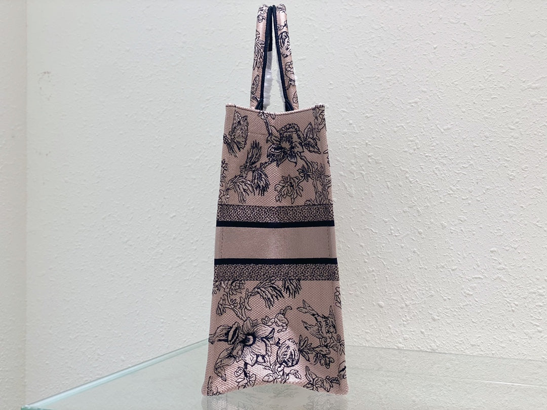 Large CD Book Tote 42cm Jardin Botanique Pink mysite