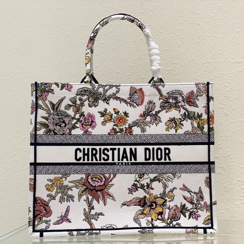 Large CD Book Tote 42cm Jardin Botanique White mysite