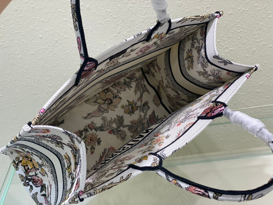 Large CD Book Tote 42cm Jardin Botanique White mysite