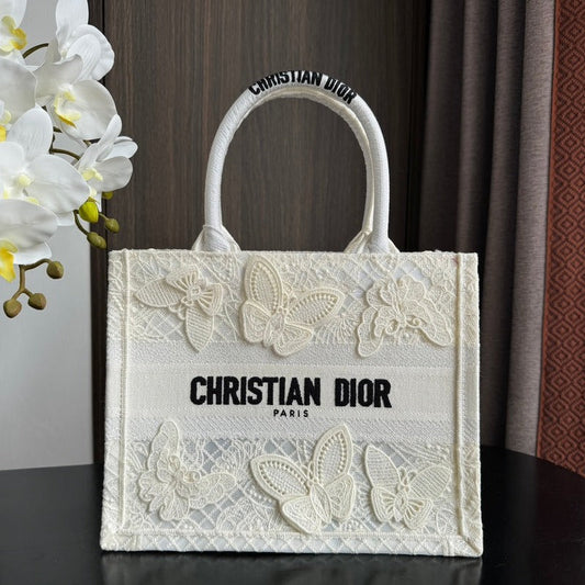 Small CD Book Tote 26.5cm Butterfly Zodiac White mysite