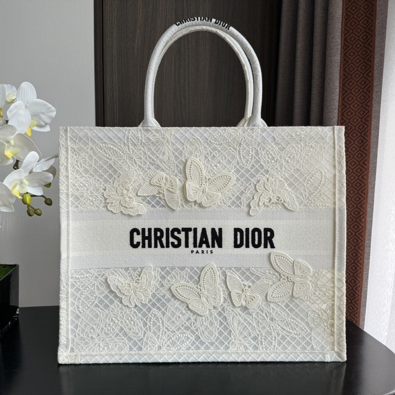 Large CD Book Tote 42cm Butterfly Zodiac White mysite