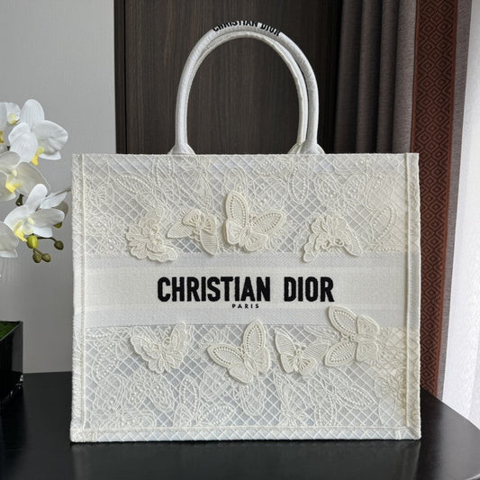 Large CD Book Tote 42cm Butterfly Zodiac White mysite