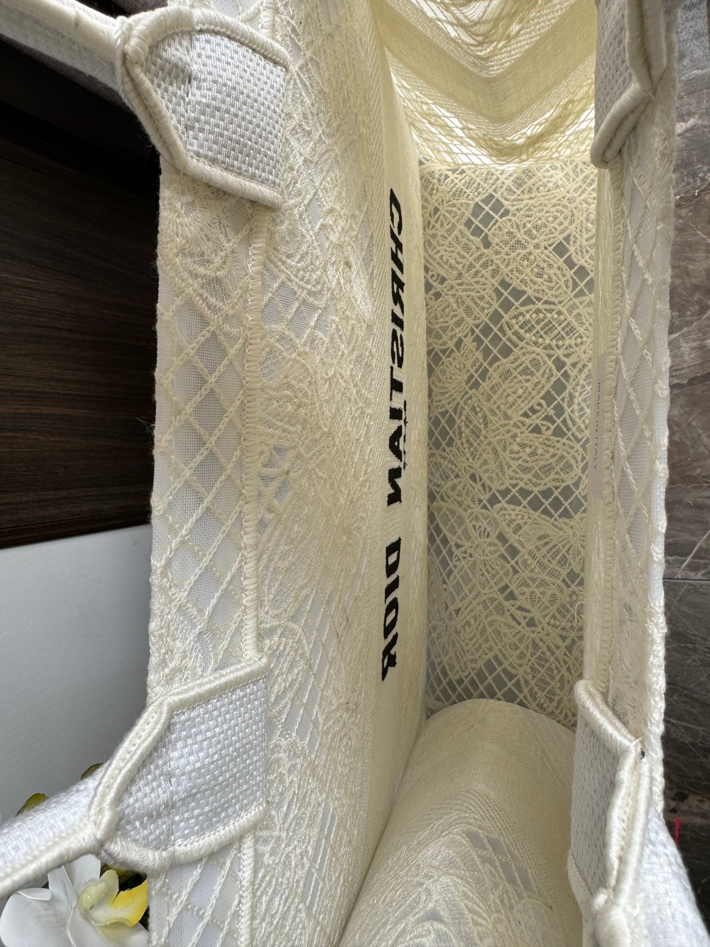 Large CD Book Tote 42cm Butterfly Zodiac White mysite