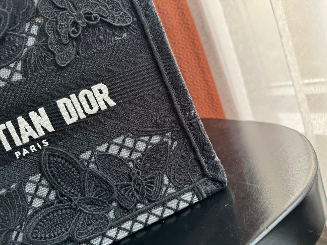 Small CD Book Tote 26.5cm Butterfly Zodiac Black mysite