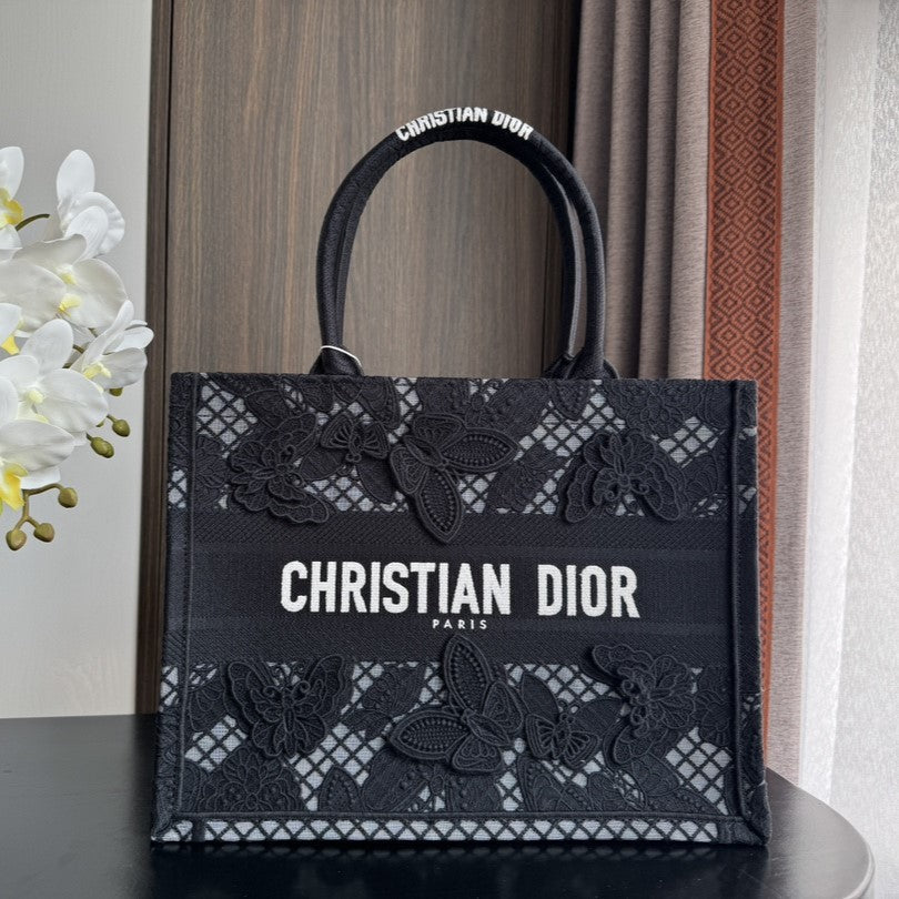 Medium CD Book Tote 36cm Butterfly Zodiac Black mysite