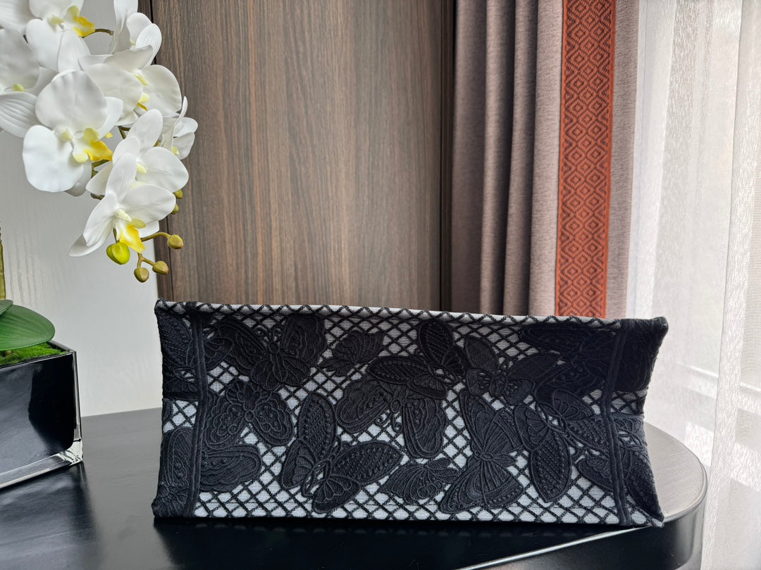 Medium CD Book Tote 36cm Butterfly Zodiac Black mysite