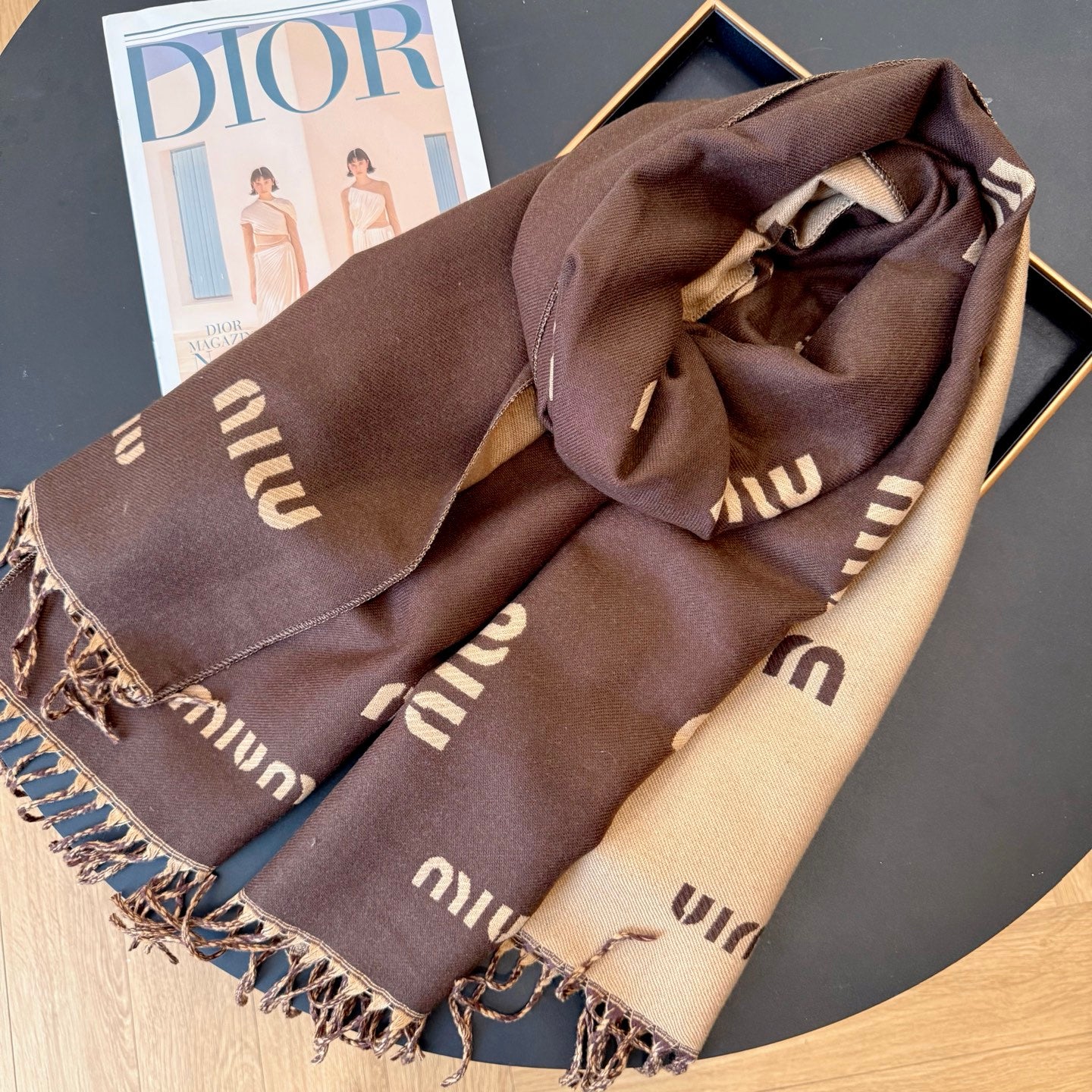 Unique Knit Pattern Cashmere Scarf mysite