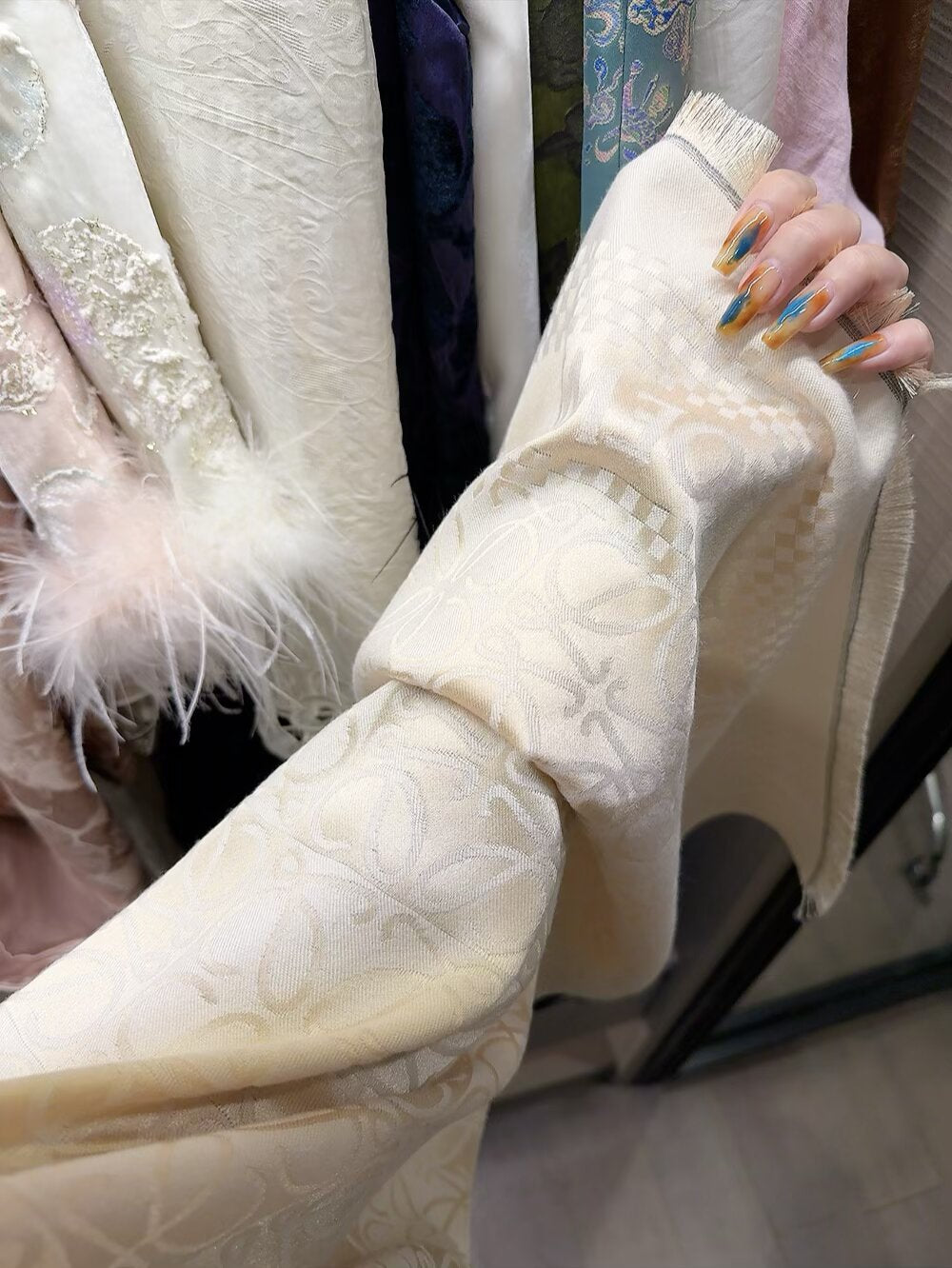 Premium Double-sided Cashmere Fringed Scarf mysite