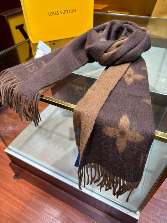 Unique Knit Pattern Cashmere Scarf-7575s mysite