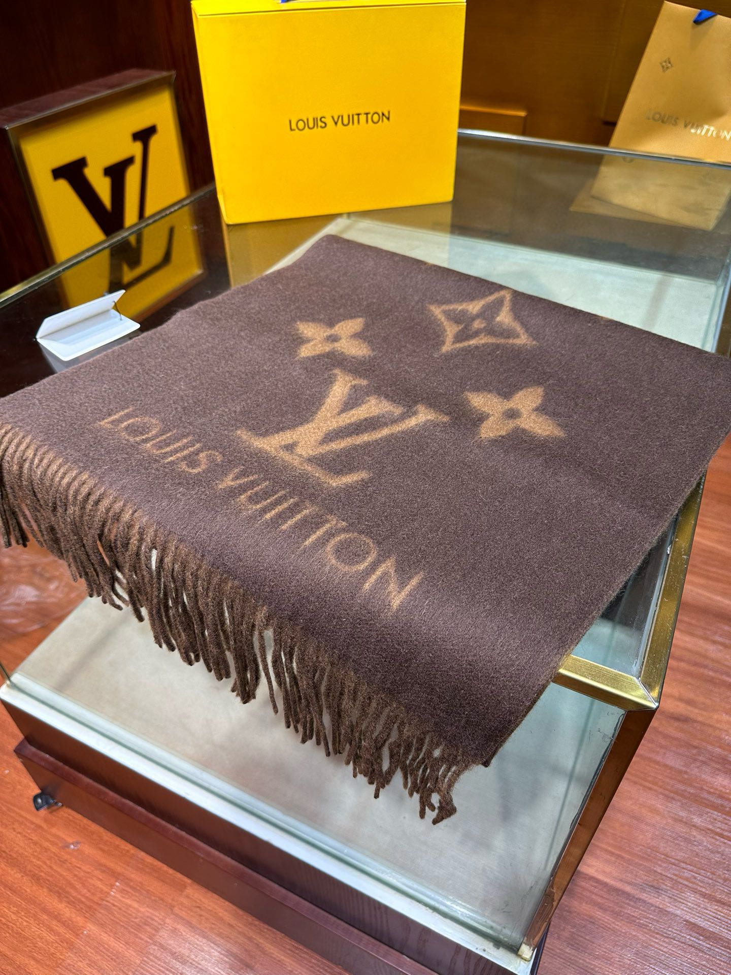 Unique Knit Pattern Cashmere Scarf-7575s mysite