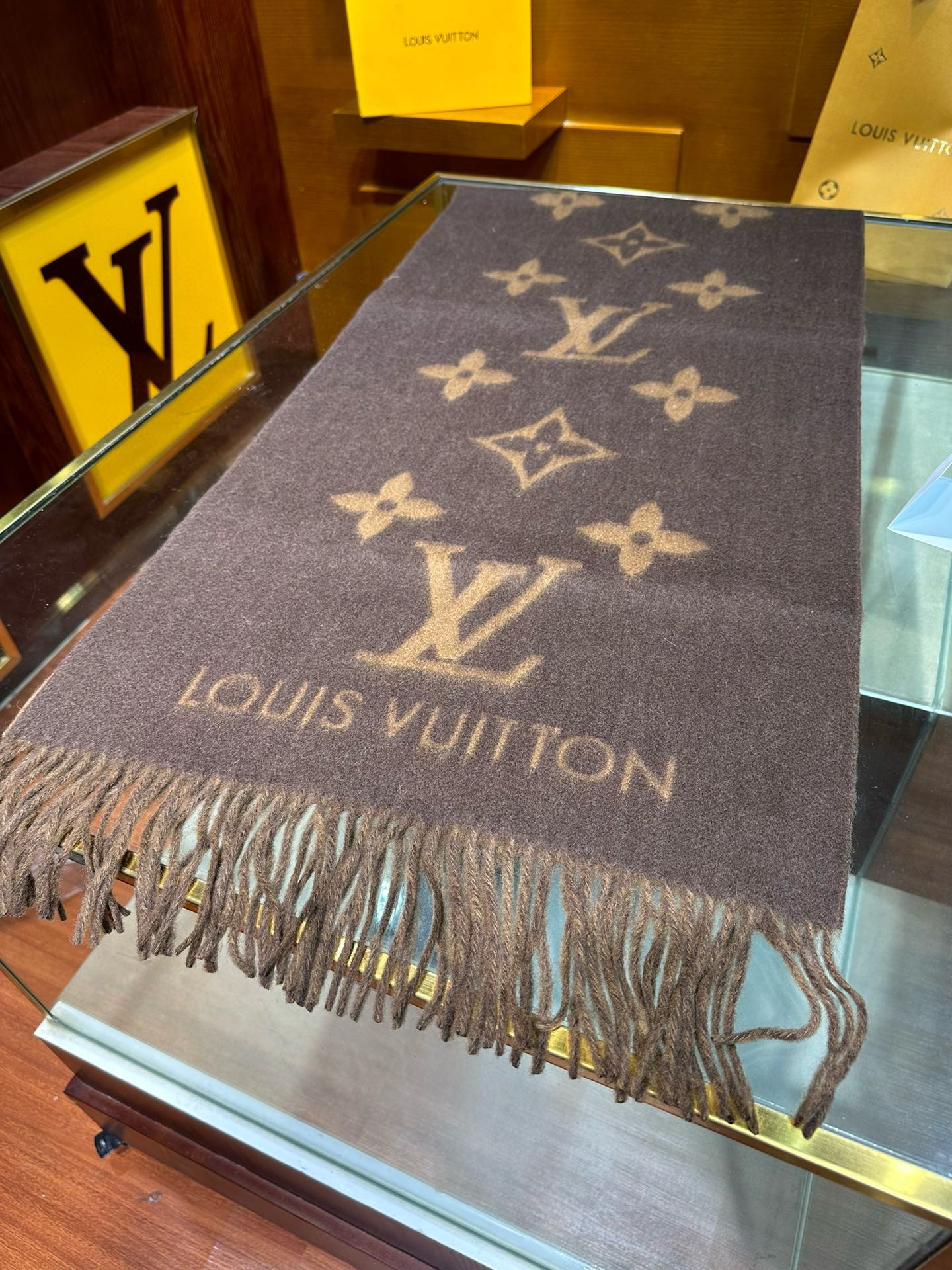 Unique Knit Pattern Cashmere Scarf-7575s mysite