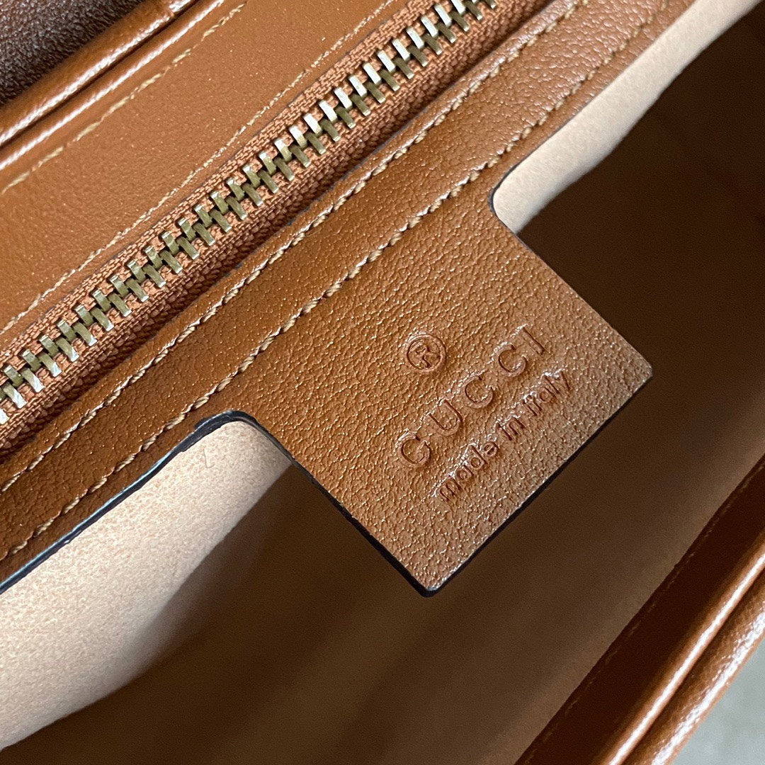 GG Marmont 26cm Brown Calfskin Gold Hardware mysite