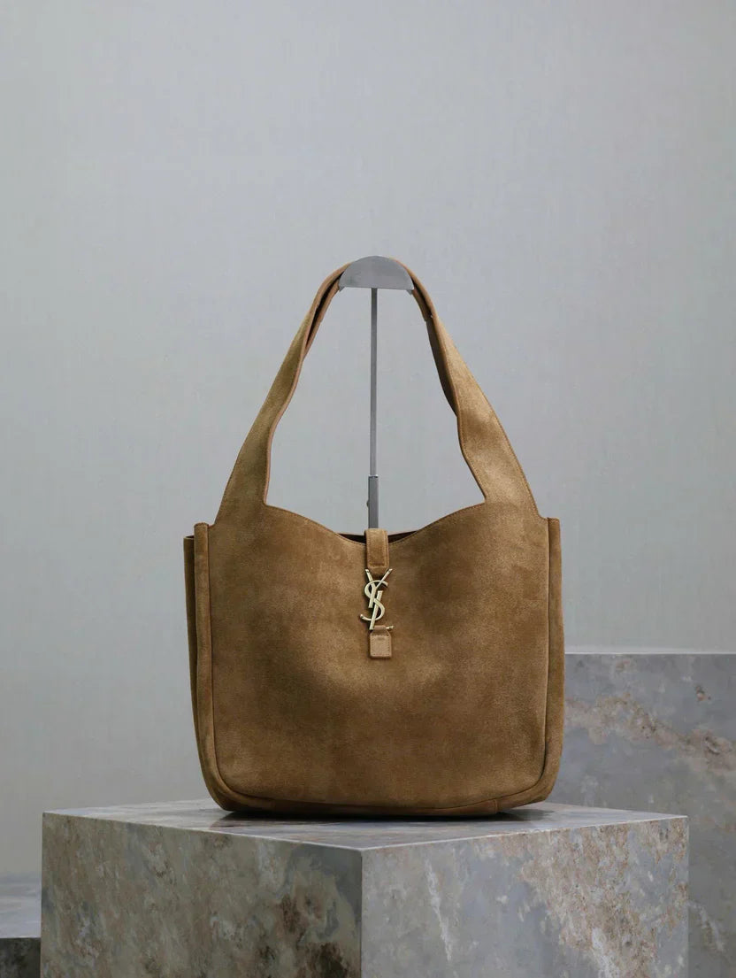 YSL Bea Hobo Bag 50cm in Brown Suede mysite