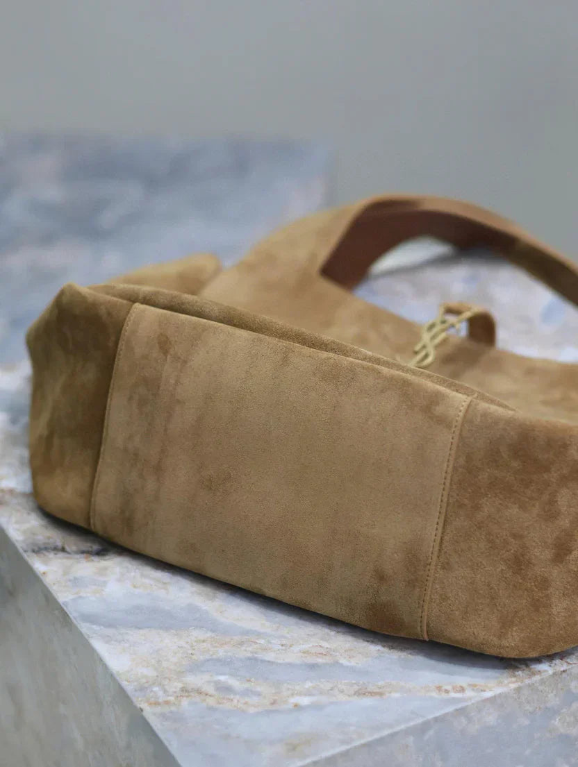 YSL Bea Hobo Bag 50cm in Brown Suede mysite