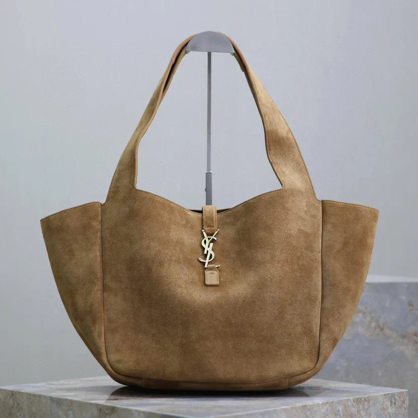 YSL Bea Hobo Bag 50cm in Brown Suede mysite